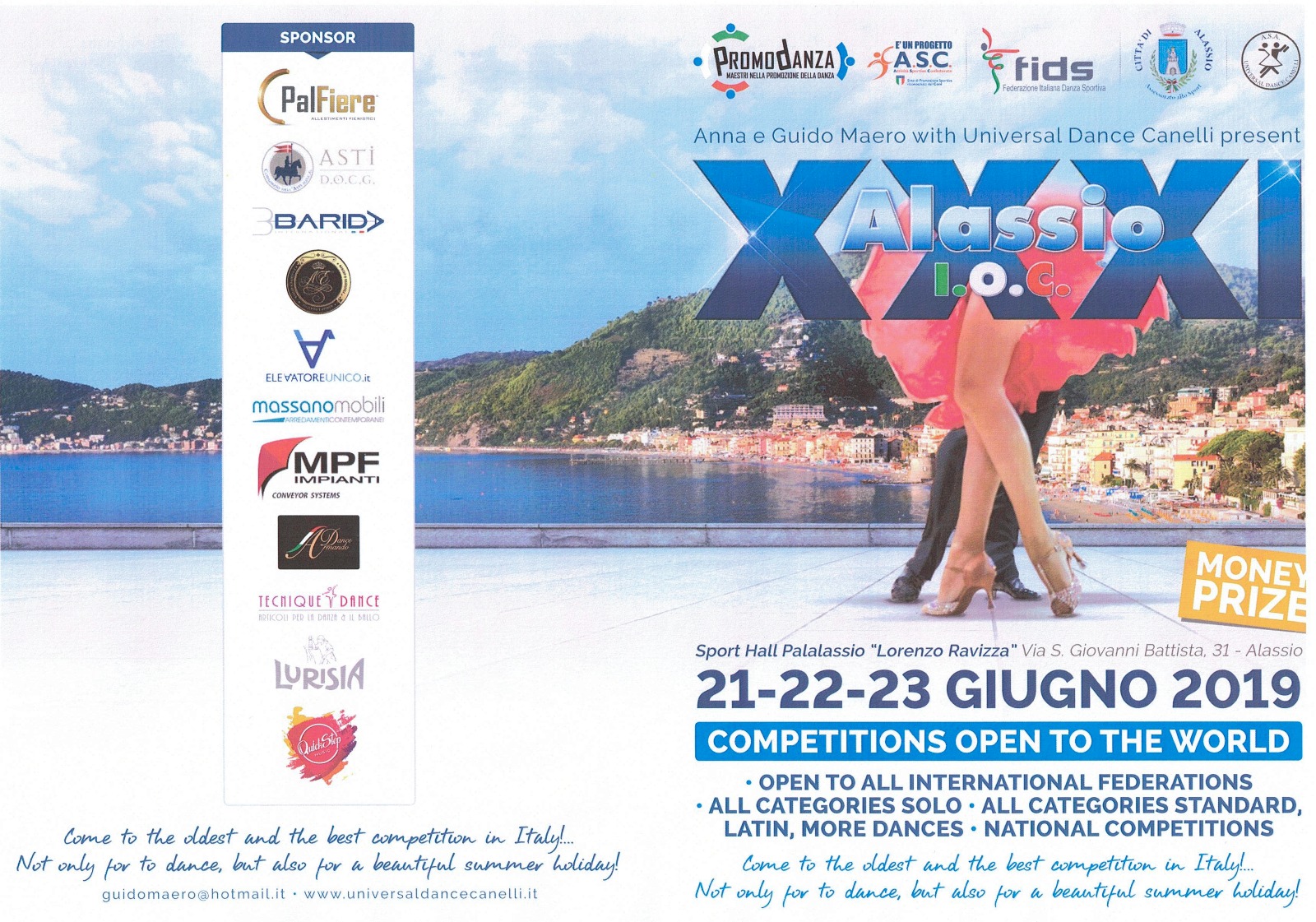 COMPETIZIONE OPEN TO THE WORLD 21-22-23 GIUGNO 2019